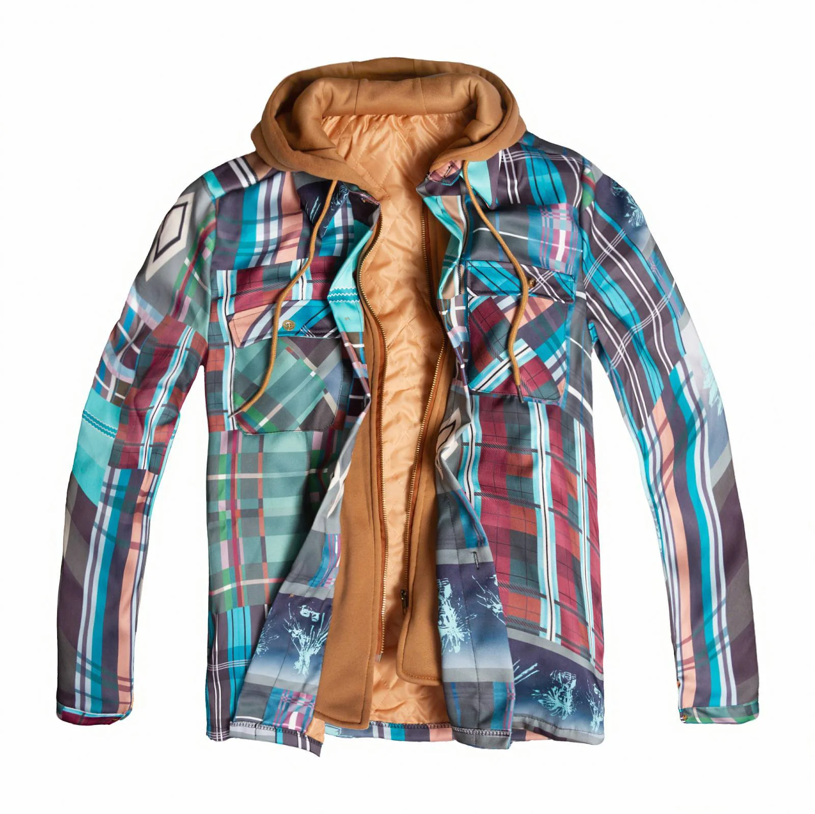 Koen | Patchwork Gilet met Stijlvolle Print