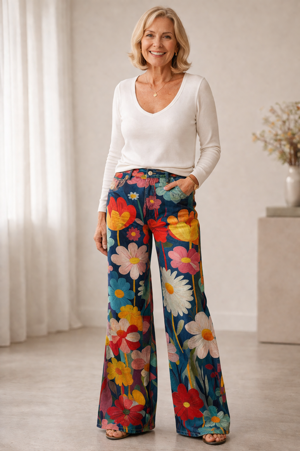 Lea | Blooming Flare-broek