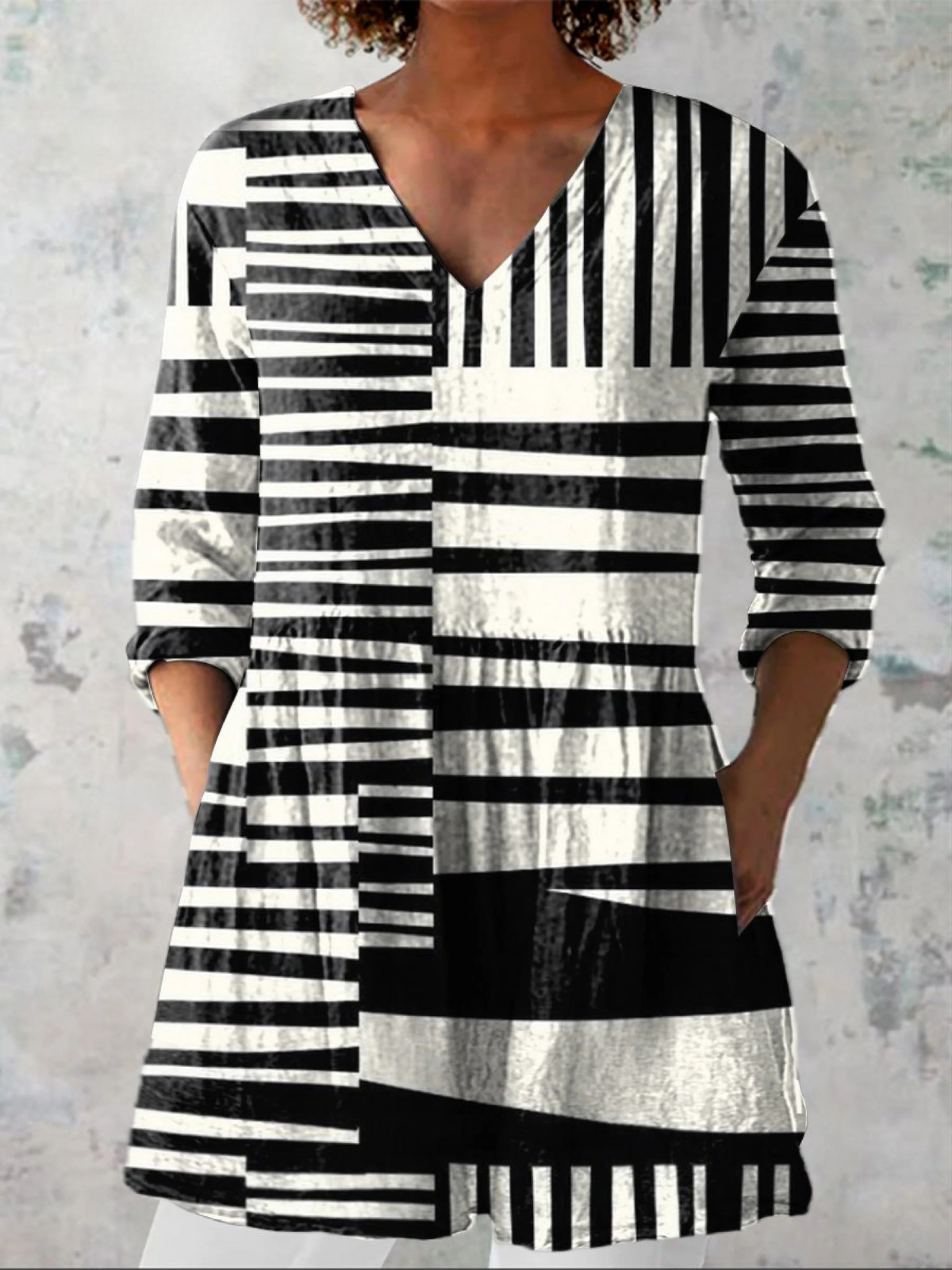 Hadewych | Lange blouse met V-hals