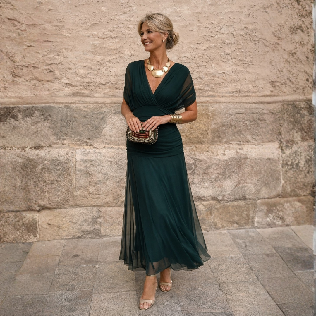 Imke | Maxi-jurk met blote schouders