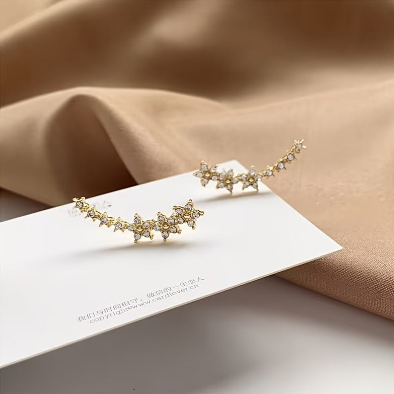 Elegante oorbellen met bloemmotief