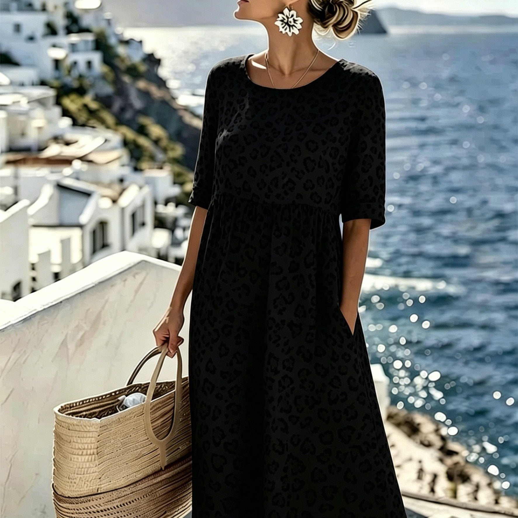 Selina | Wild Grace midi-jurk