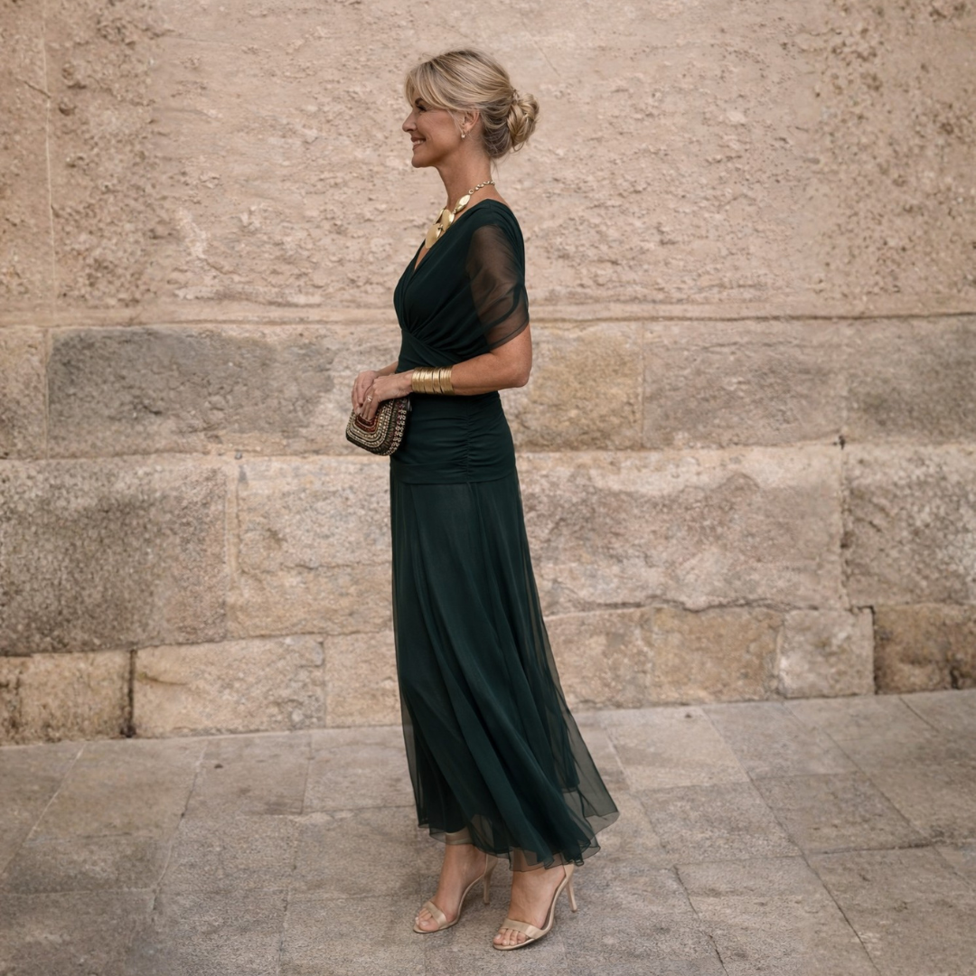 Imke | Maxi-jurk met blote schouders