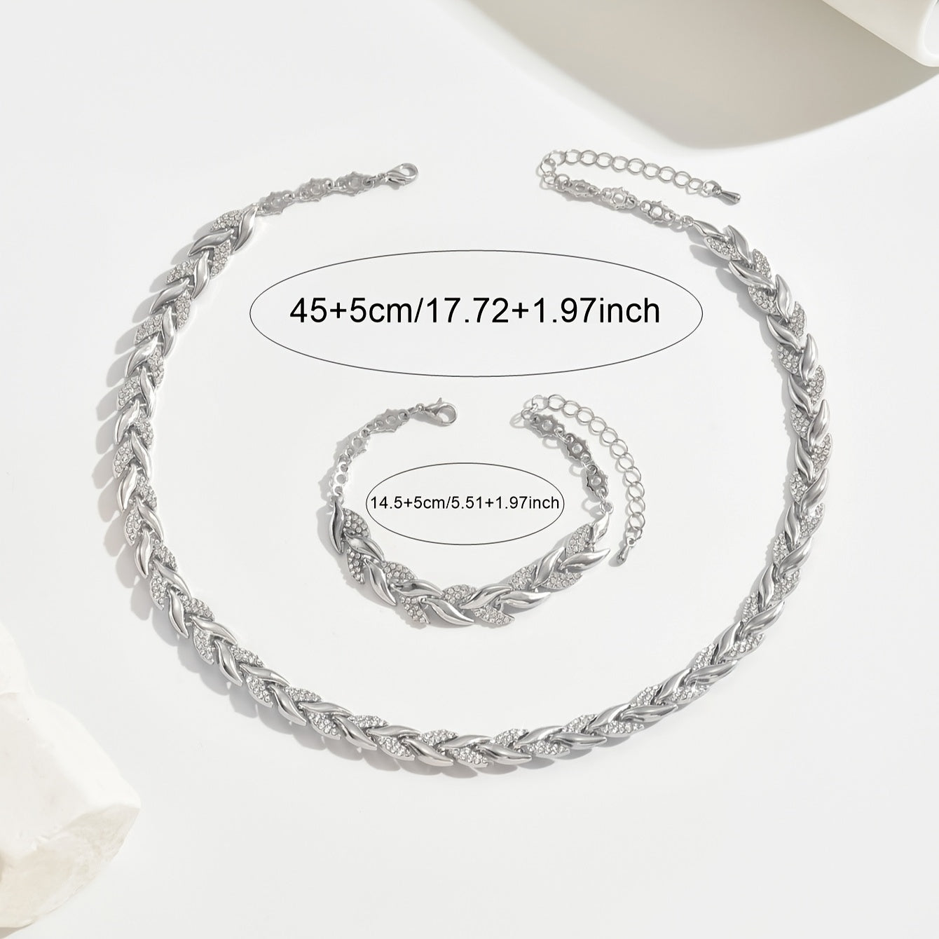 Soralyne | Elegante Set Met Vissenstaarten en Strasssteentjes