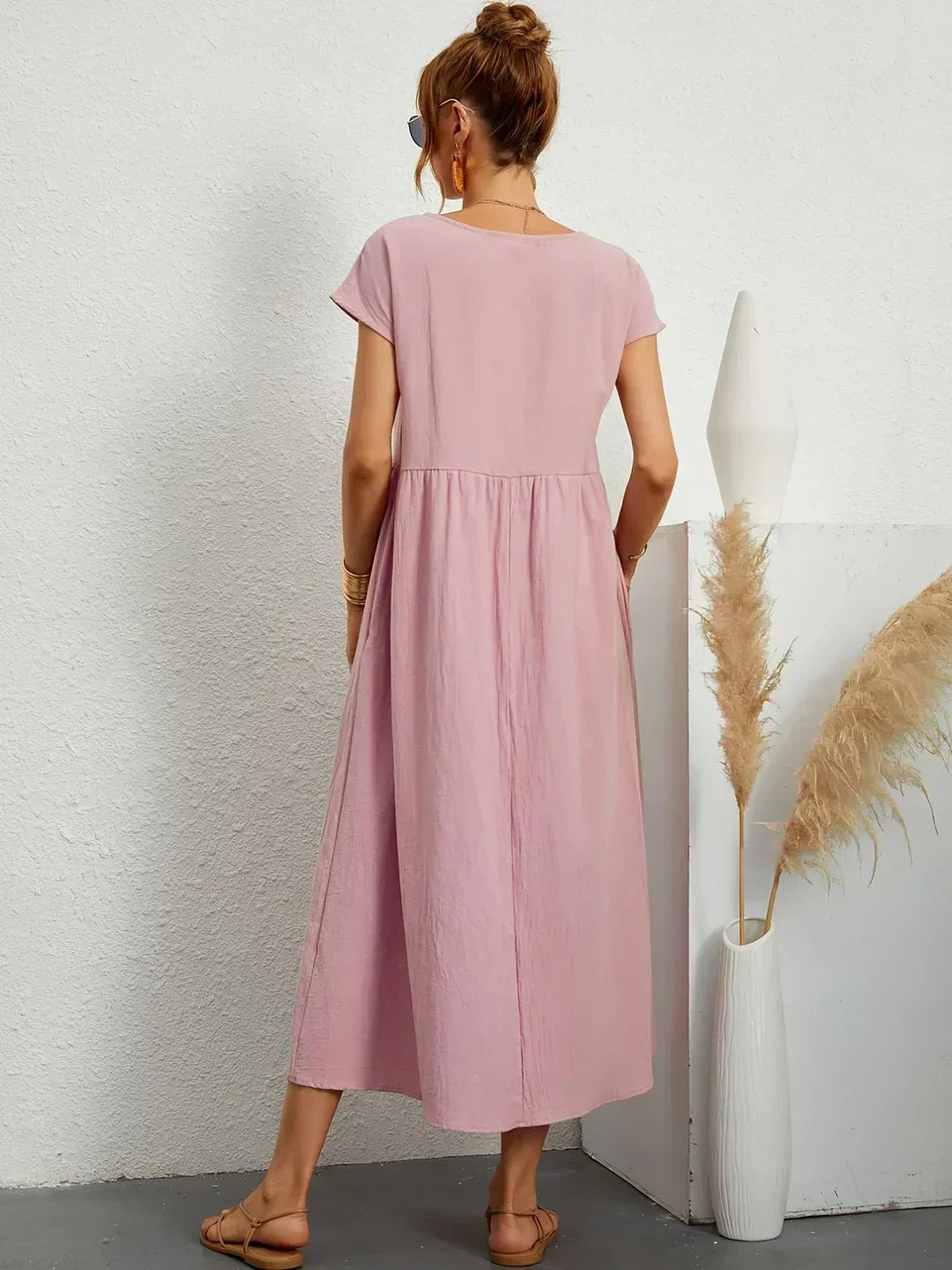 Annemarie | Soepelvallende midijurk