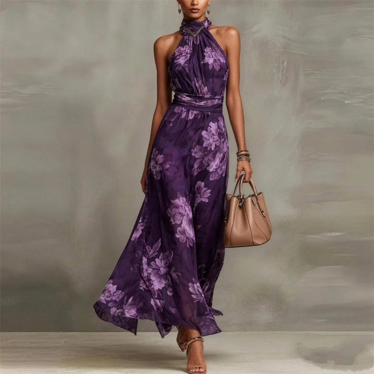 Lorena | Maxi-jurk met bloemenprint