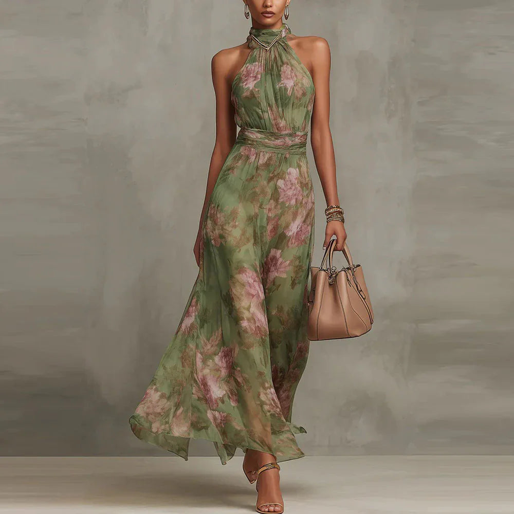 Lorena | Maxi-jurk met bloemenprint