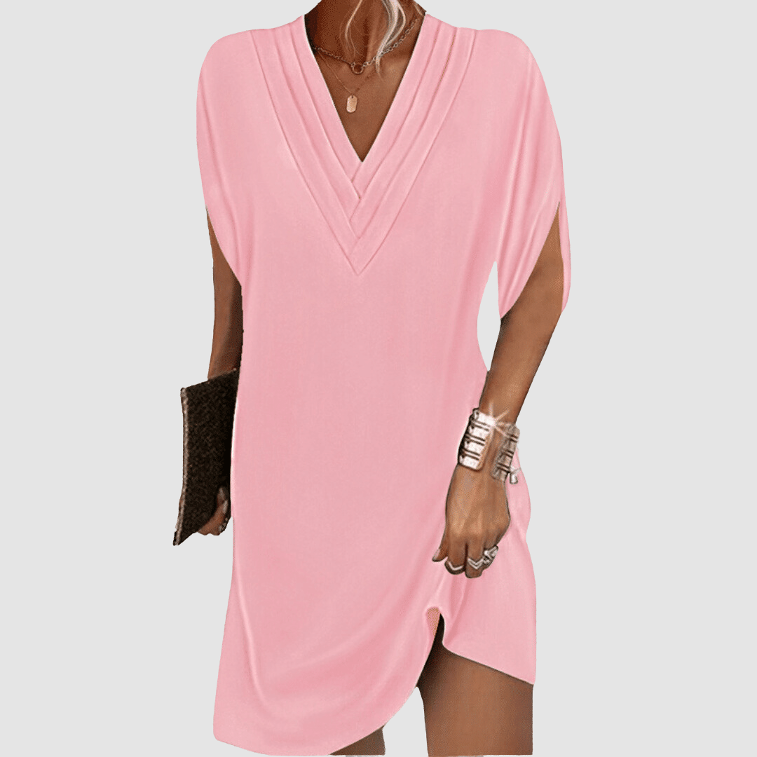 Alysa™ Elegante Jurk Met Halve Mouwen