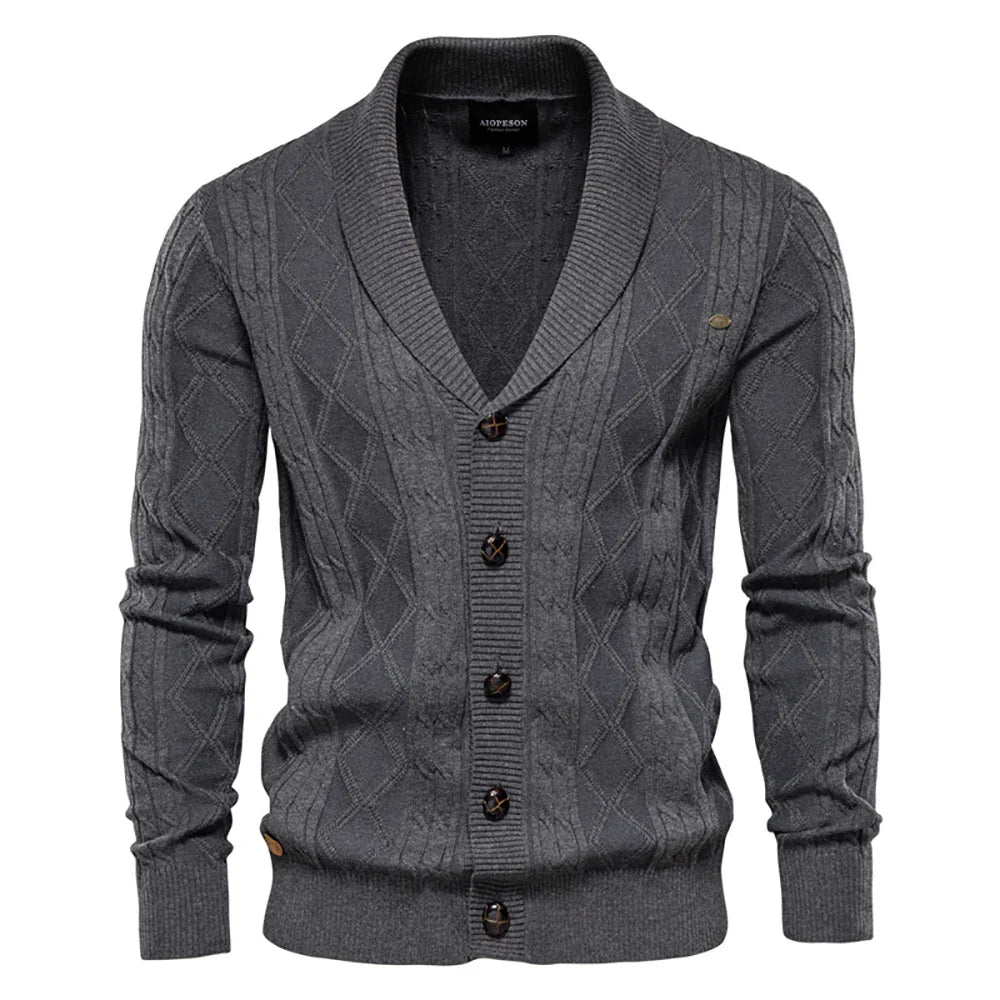 Jorvian | Heren Cardigan met Knopen