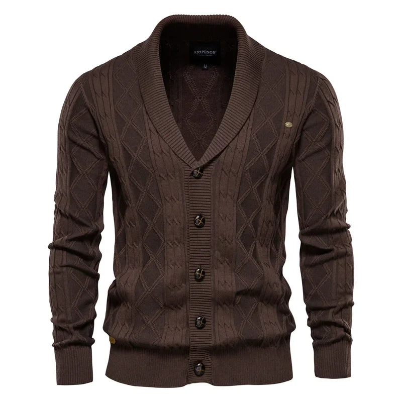 Jorvian | Heren Cardigan met Knopen