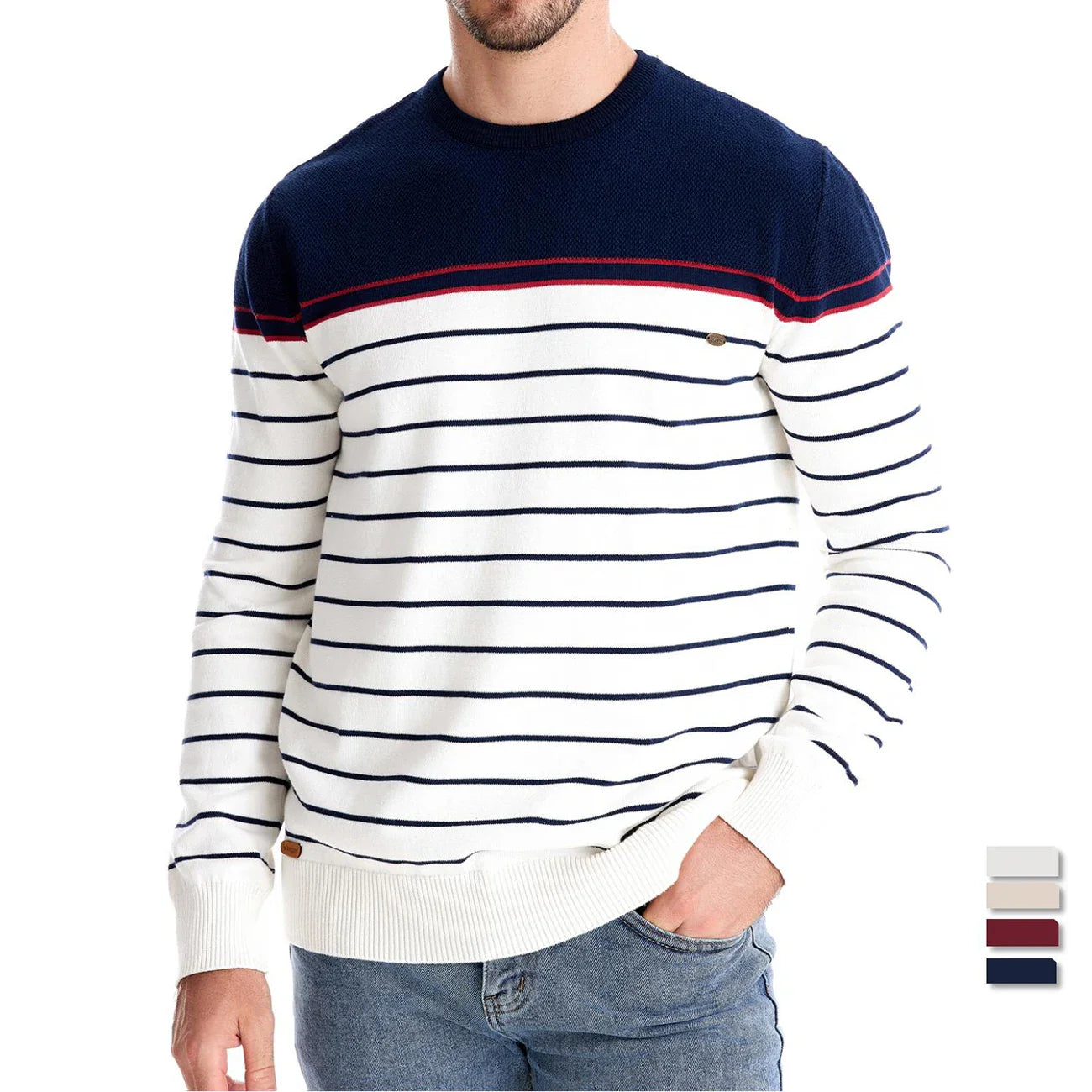 Darsvik | Heren Trui Met Streepdesign