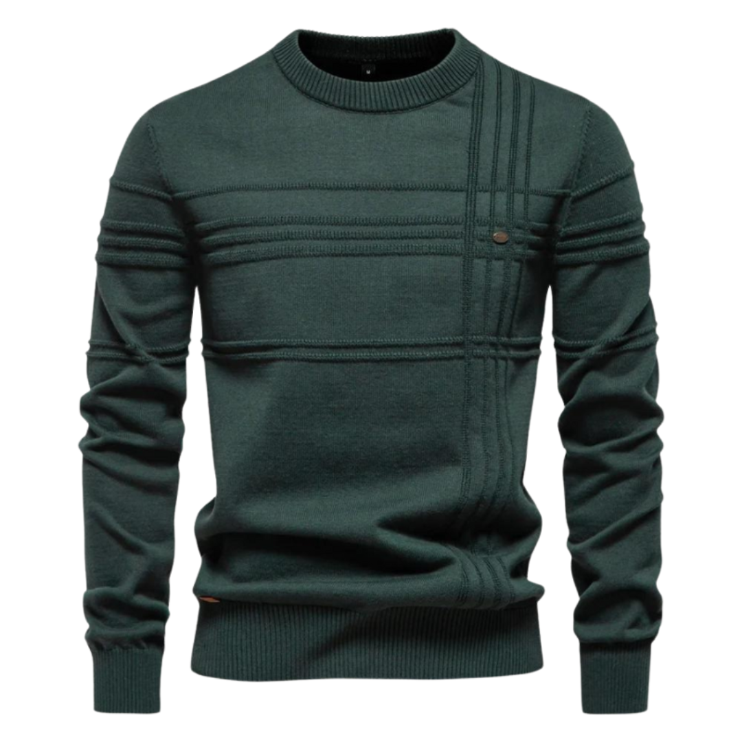 Max | Stijlvolle herenpullover met ruitdesign
