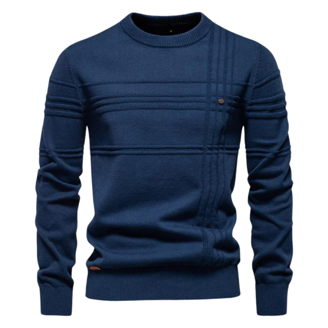 Max | Stijlvolle herenpullover met ruitdesign