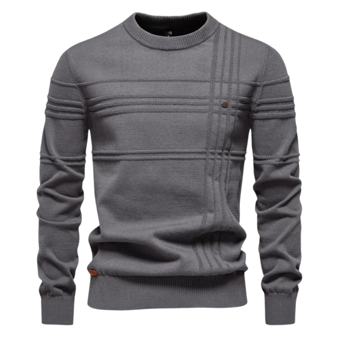 Max | Stijlvolle herenpullover met ruitdesign