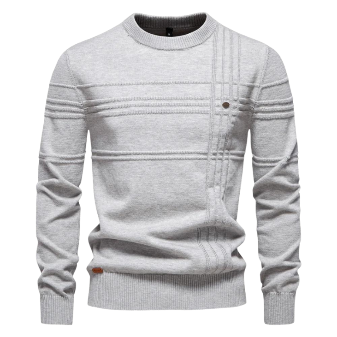 Max | Stijlvolle herenpullover met ruitdesign