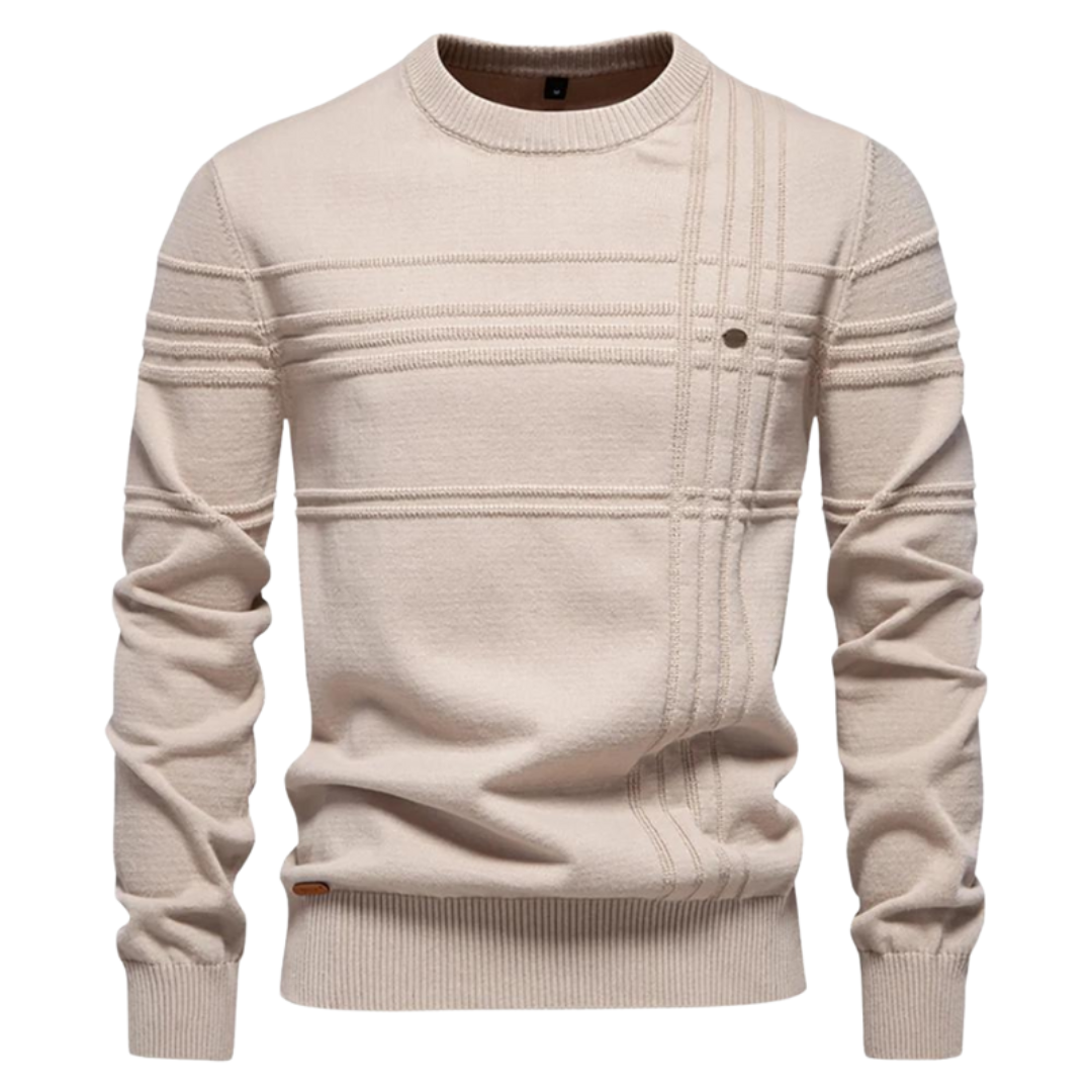 Max | Stijlvolle herenpullover met ruitdesign