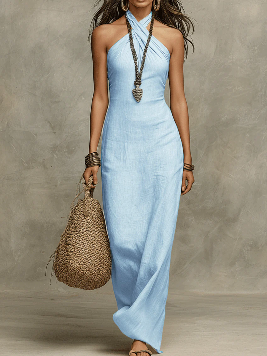Yarisa | Vintage elegante maxi-jurk