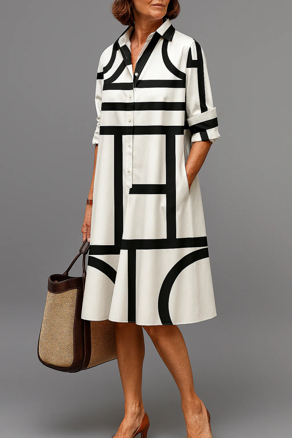 Ellie | Elegante Midi Jurk