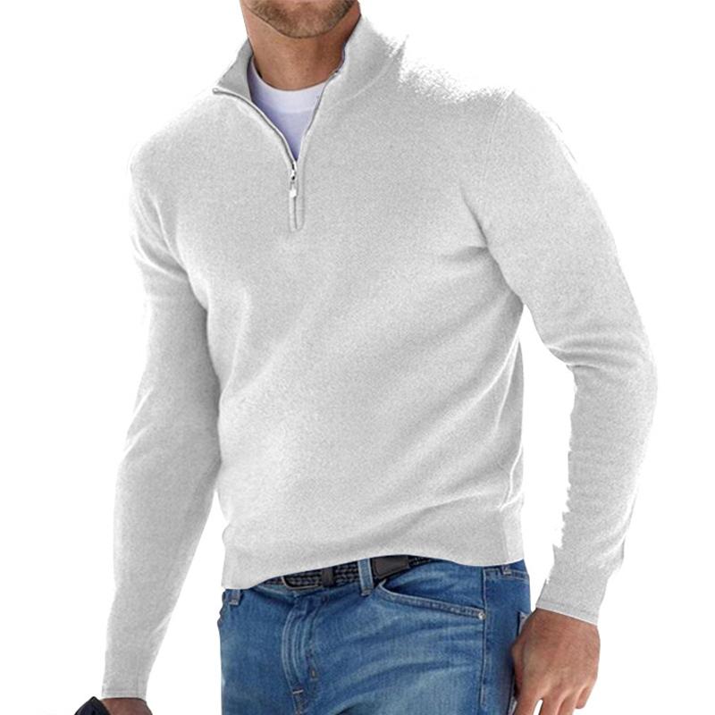 Ruben | Comfortabele Half-Zip Trui Voor Heren