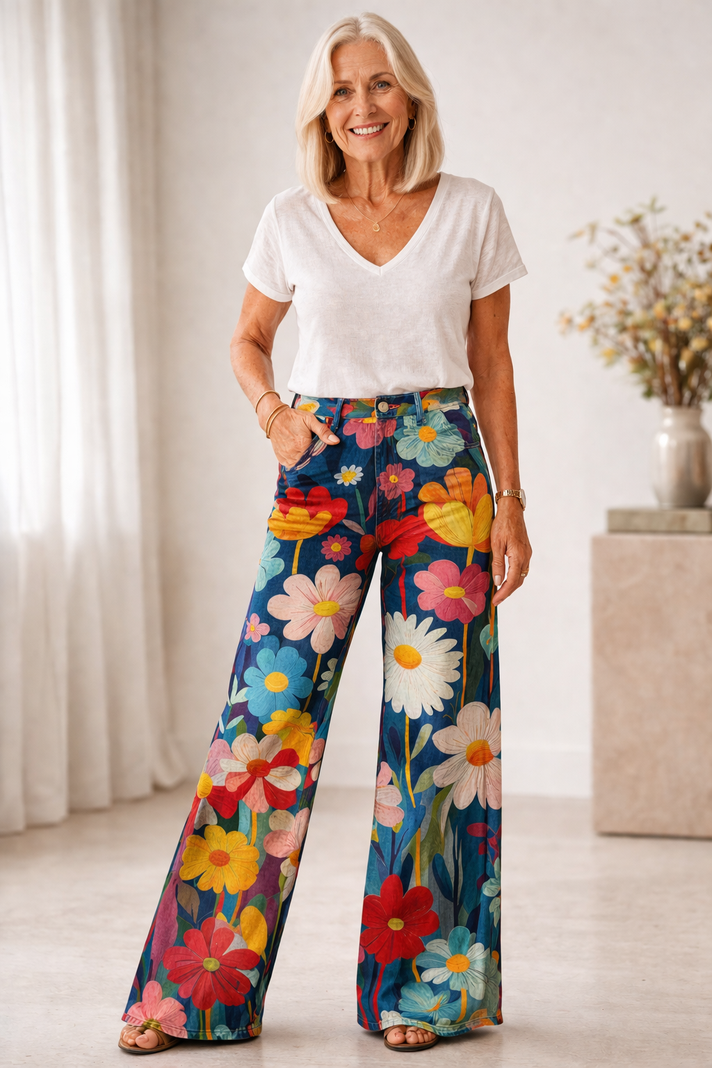 Lea | Blooming Flare-broek