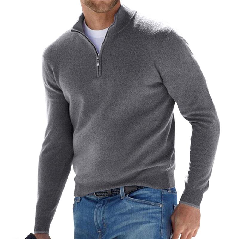 Ruben | Comfortabele Half-Zip Trui Voor Heren