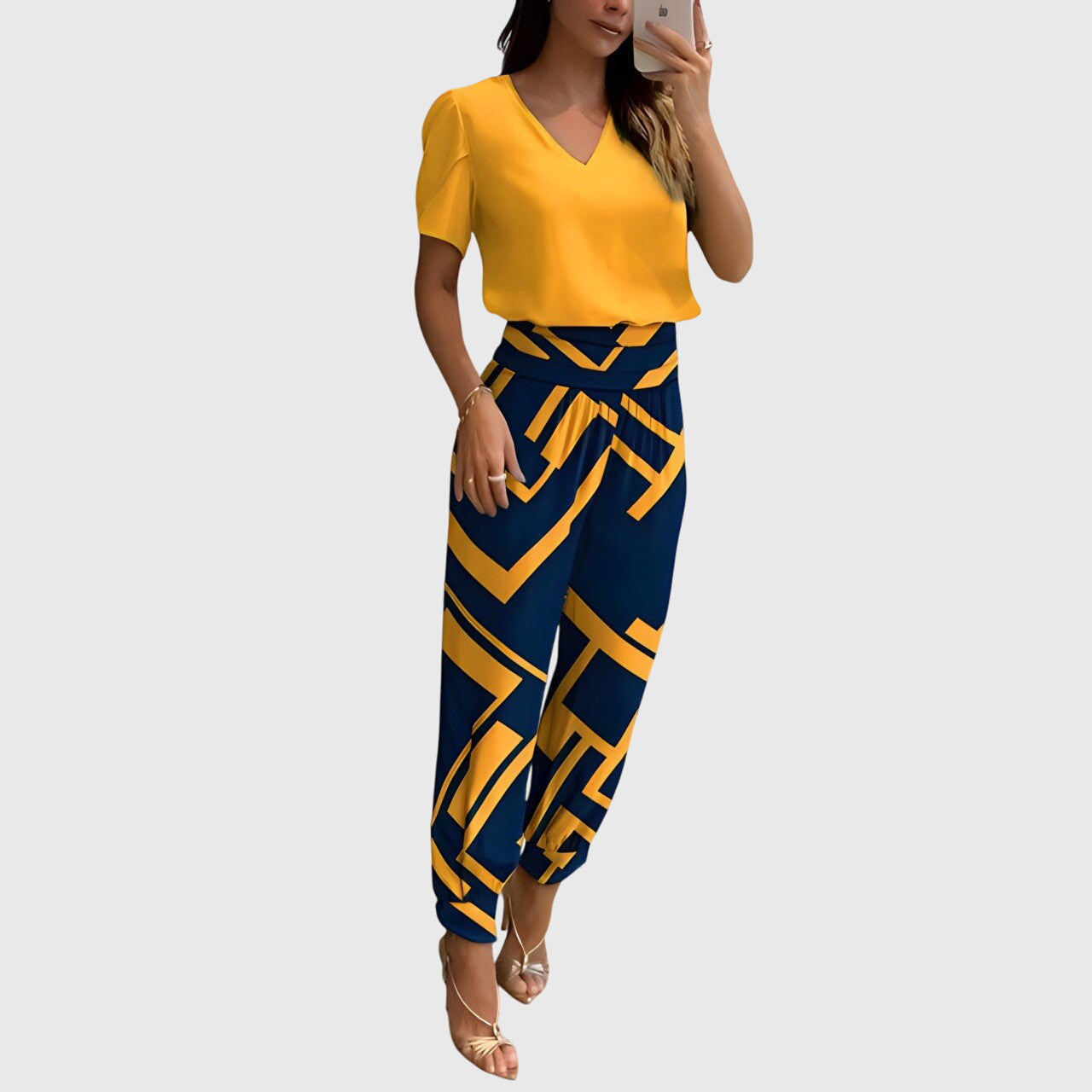 Marlowe | Trendy set bestaande uit een blouse en een broek