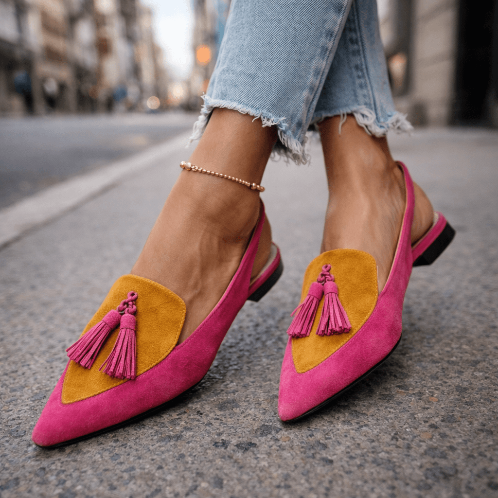 Aika | Sandalen met bandjes en kwastjes