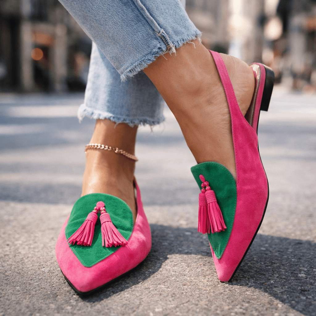 Aika | Sandalen met bandjes en kwastjes