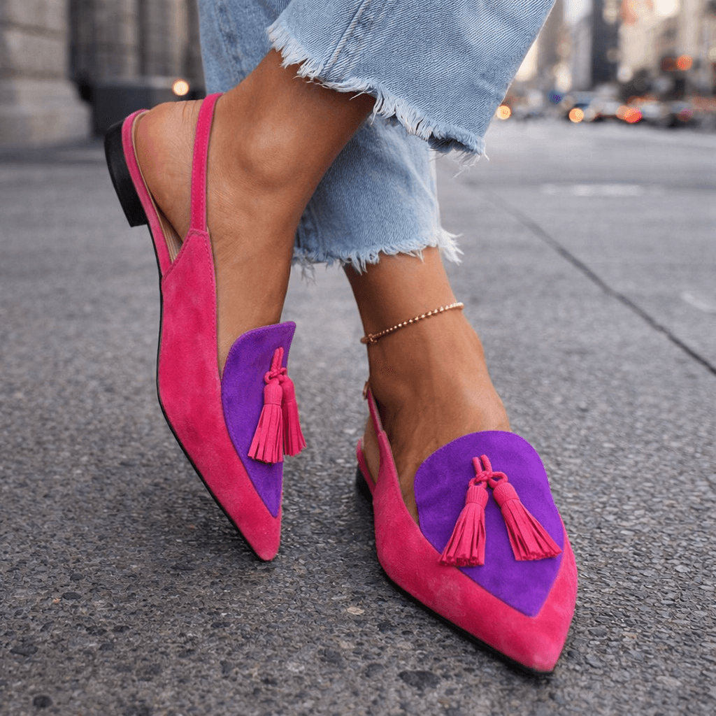 Aika | Sandalen met bandjes en kwastjes