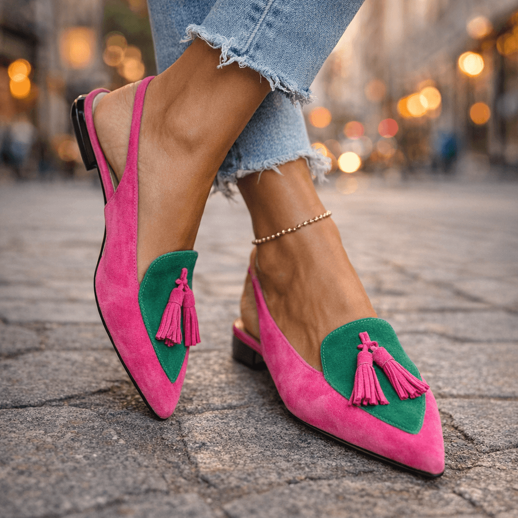 Aika | Sandalen met bandjes en kwastjes