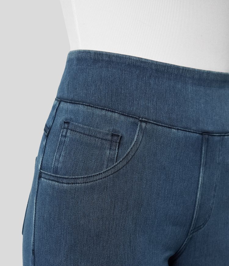 Elona | Comfy Elastische Broek met Hoge Taille