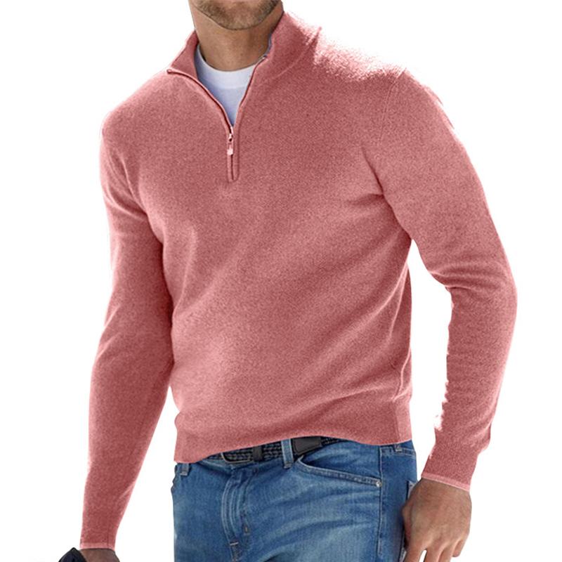 Ruben | Comfortabele Half-Zip Trui Voor Heren