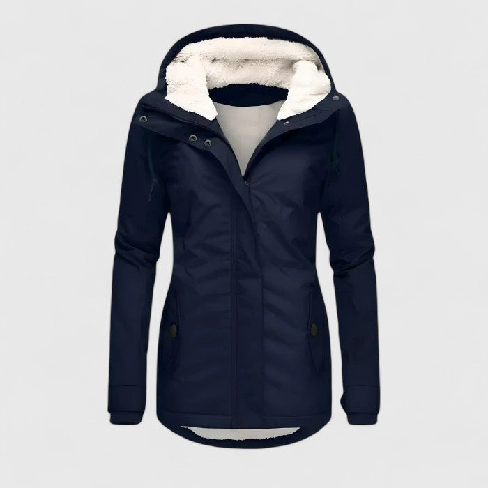 Fivianne | Comfortabele Hooded Jas met Zachte Afwerking