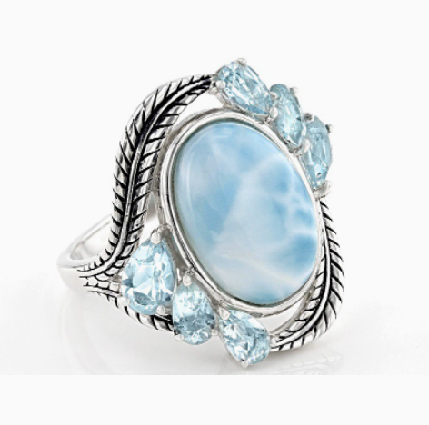 Vintage Ring in Turquoise Opal