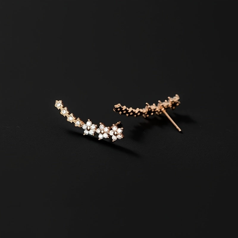 Elegante oorbellen met bloemmotief