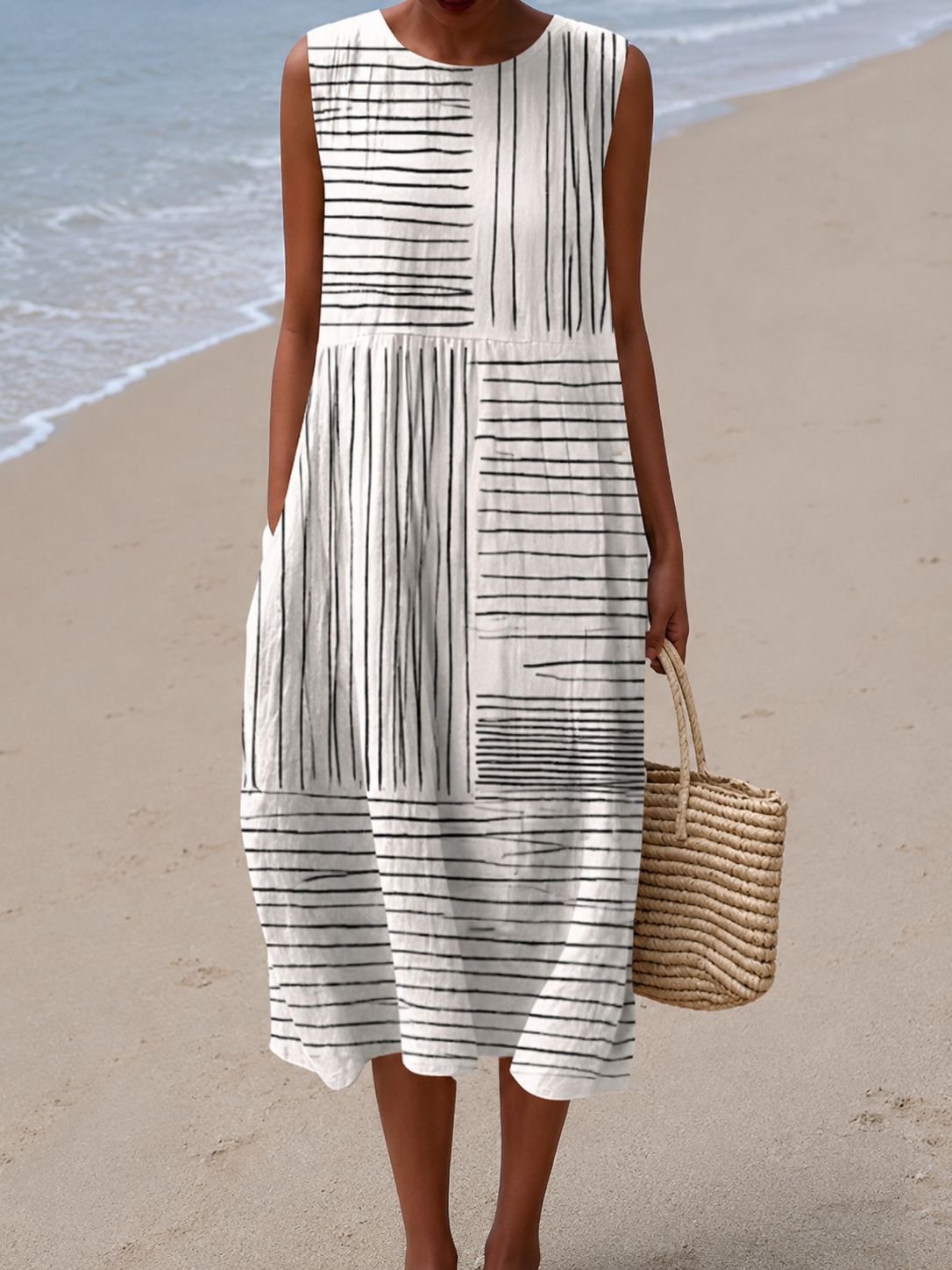 Charlotta | Midi-jurk met print