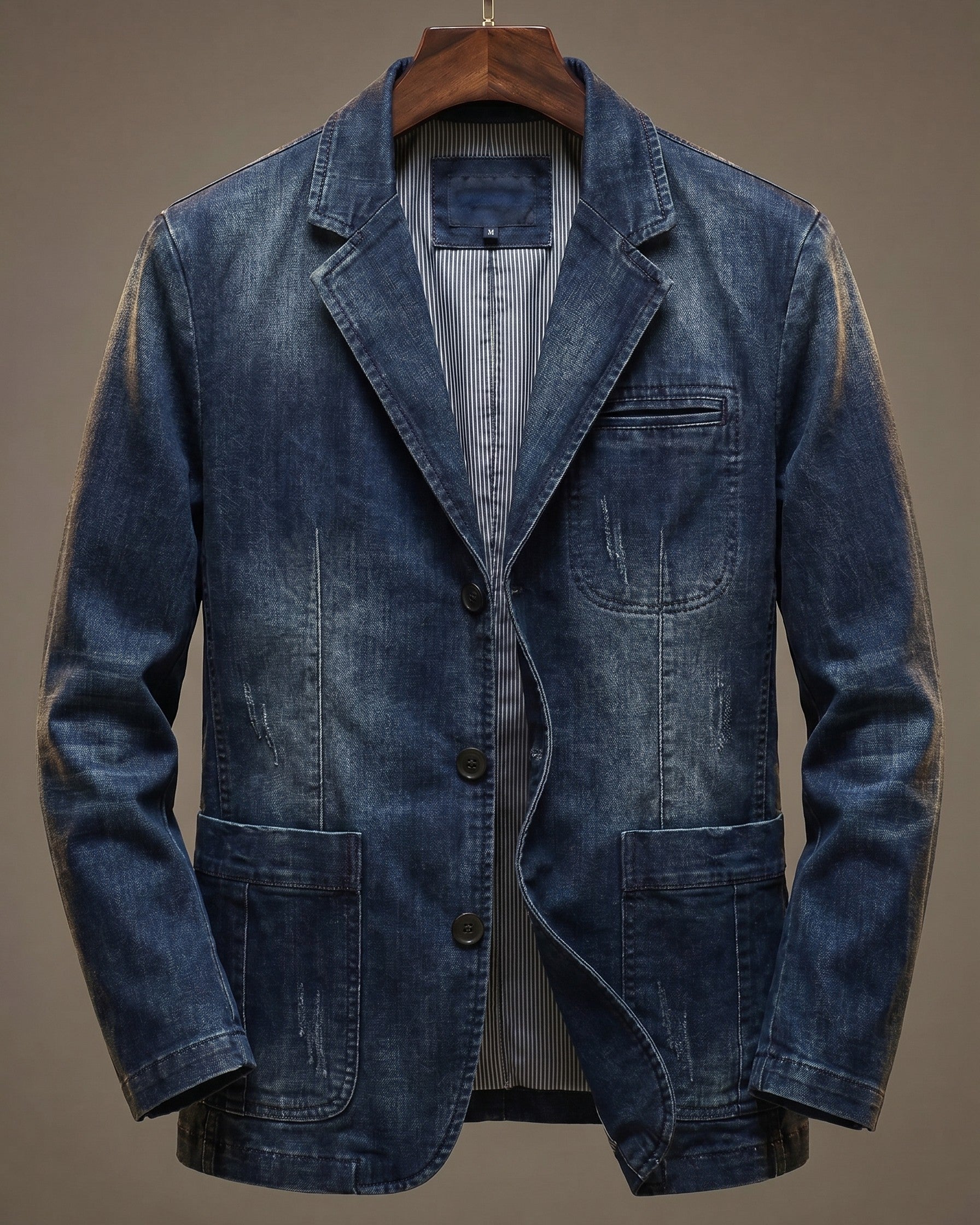 Gabriel | Stevig denimhemd voor heren