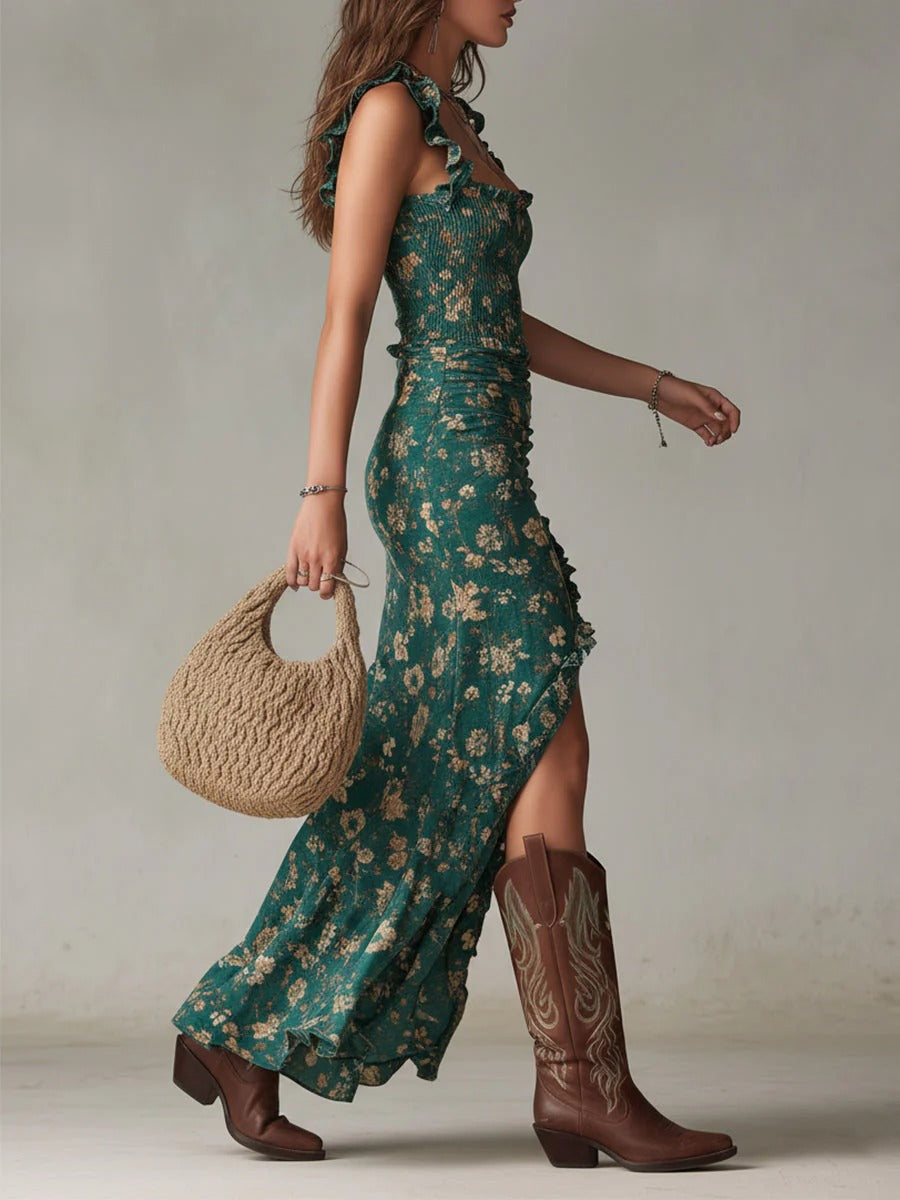 Rosalinda | Boho-retro maxi-jurk
