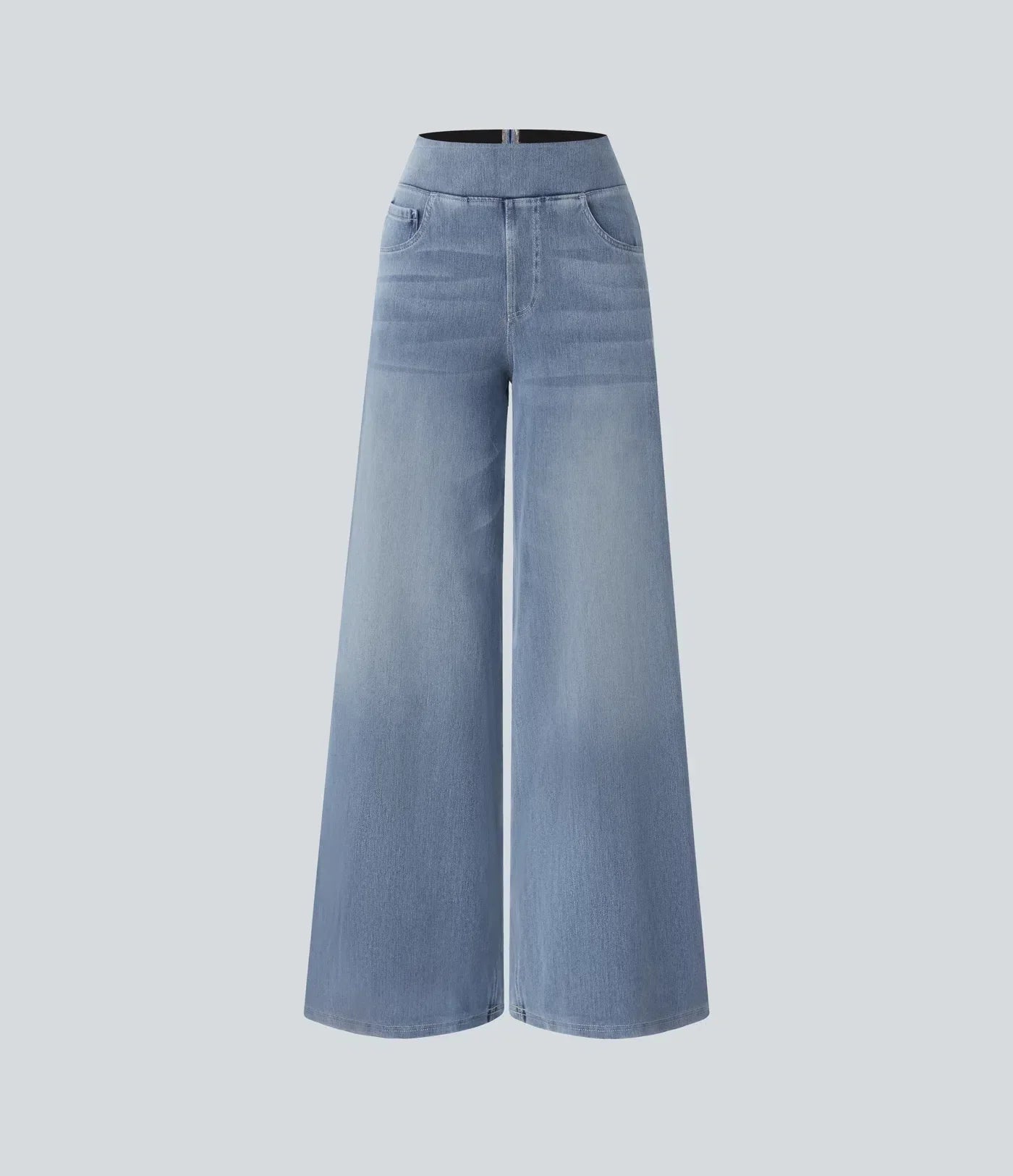 Elona | Comfy Elastische Broek met Hoge Taille